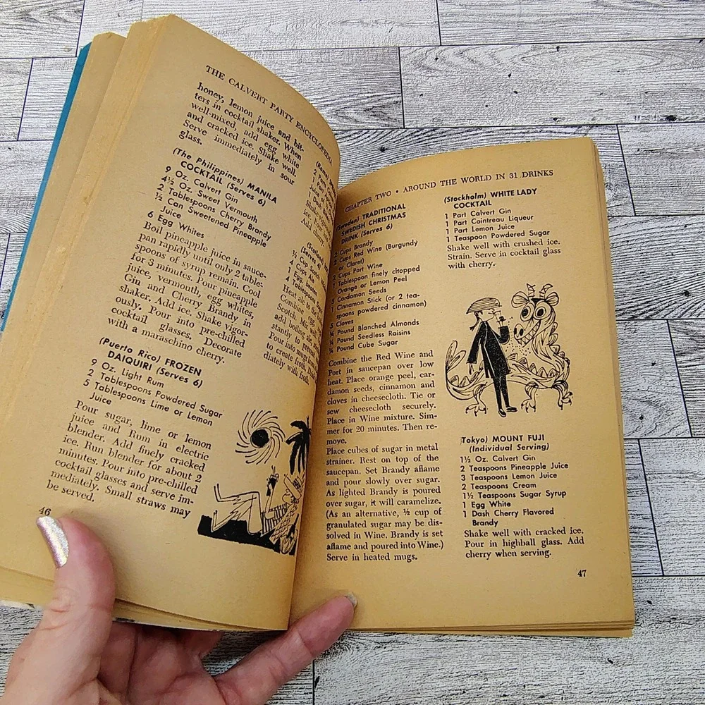 The Calvert Party Encyclopedia Home Entertaining Cookbook Booklet 1960 fun!‎